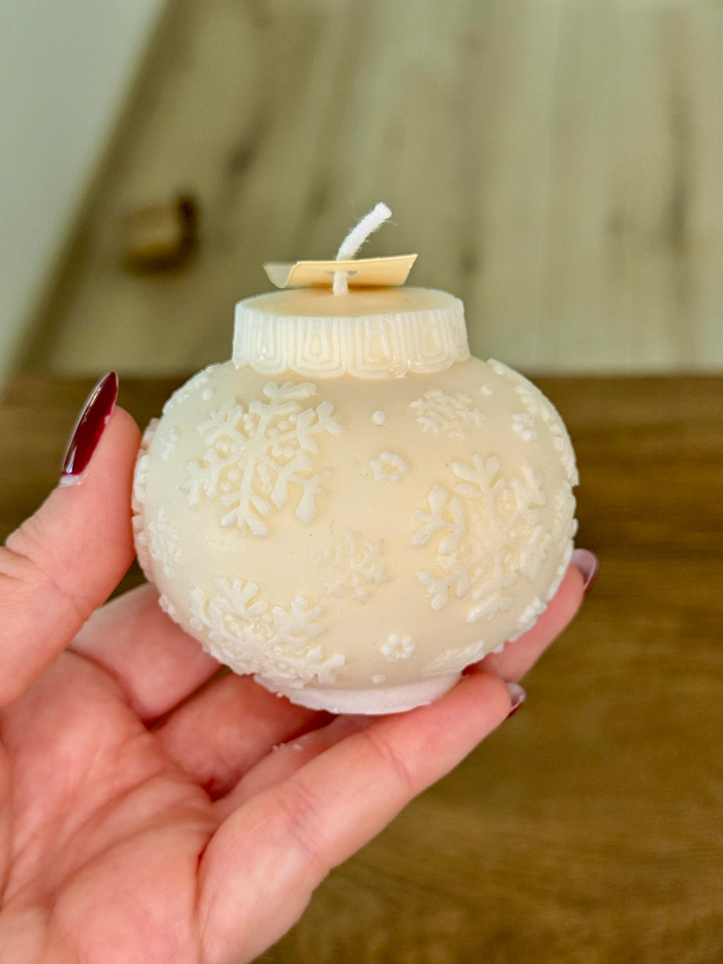 Hópelyhes Gömbgyertya