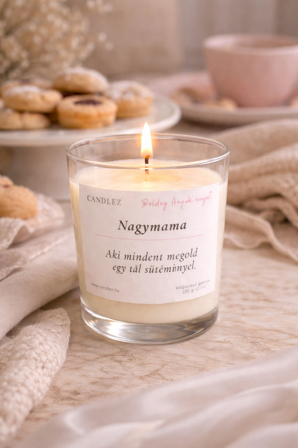 Anyák napi illatgyertya - Nagymama, aki mindent megold…